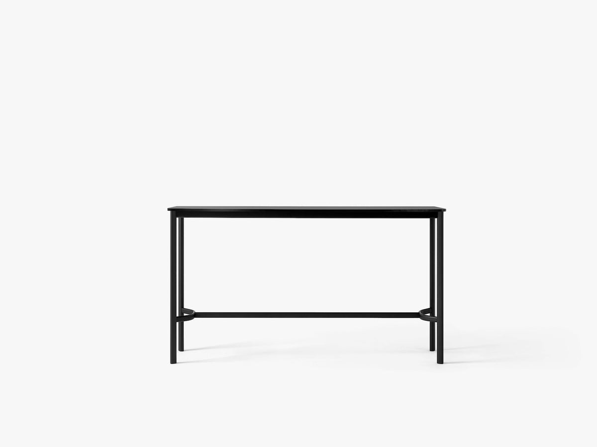 Table haute Drip HW63 de Hee Welling - &amp;Tradition-Noir-Linoléum Burgundy 4154-The Woods Gallery