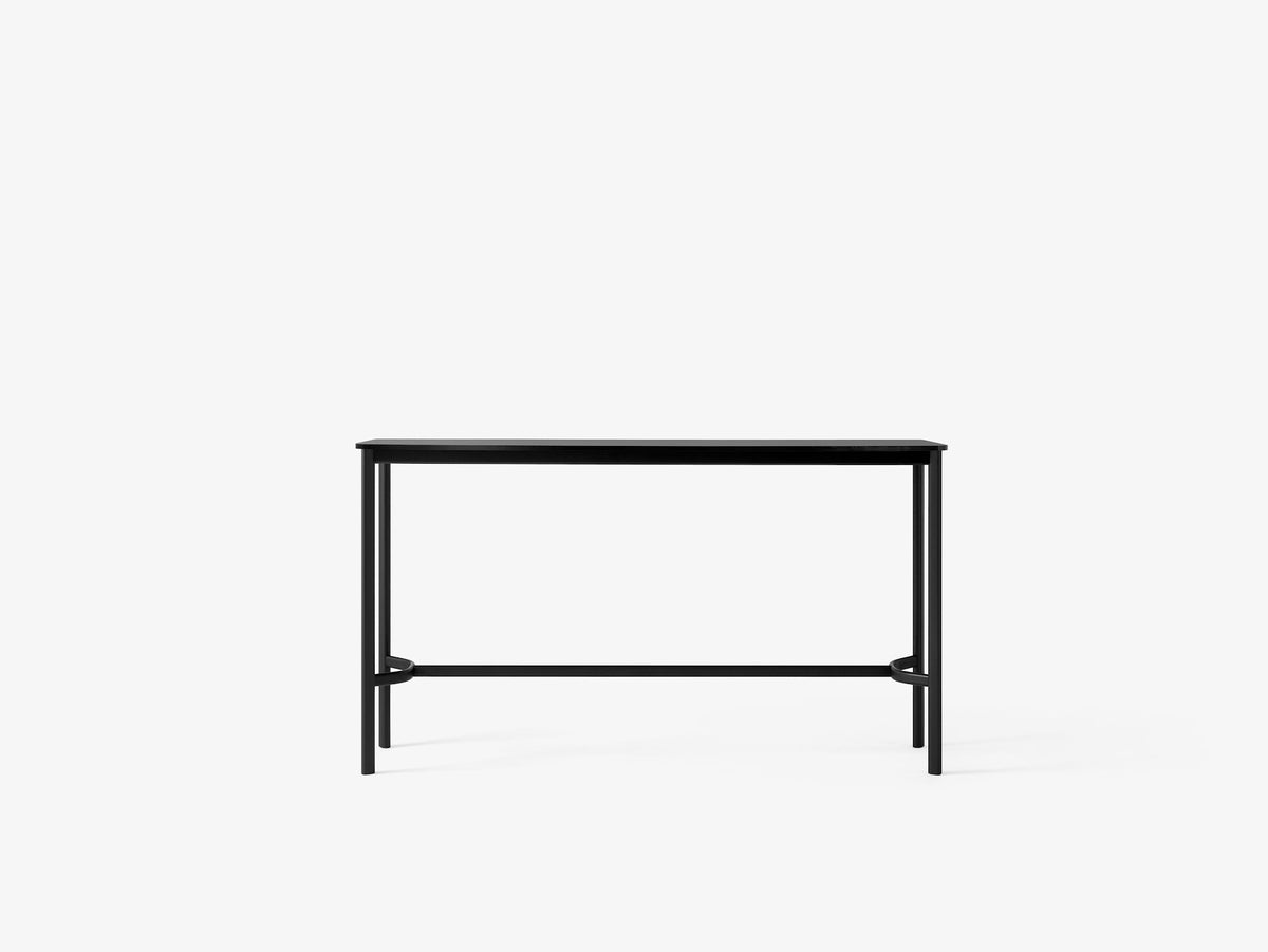 Table haute Drip HW63 de Hee Welling - &amp;Tradition-Noir-Linoléum Burgundy 4154-The Woods Gallery