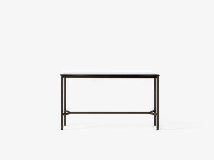 Table haute Drip HW63 de Hee Welling - &amp;Tradition-Noir-Linoléum Burgundy 4154-The Woods Gallery