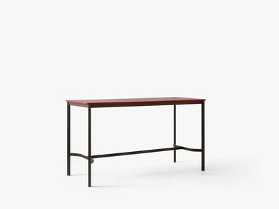 Table haute Drip HW64 de Hee Welling - &Tradition-Bronze-Linoléum Burgundy 4154-The Woods Gallery