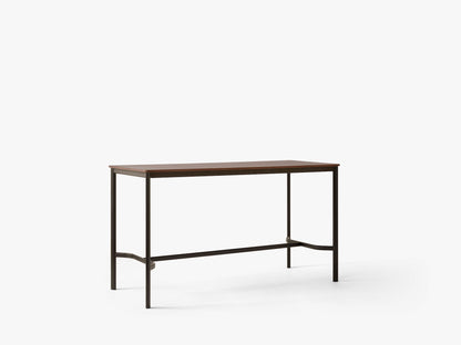 Table haute Drip HW64 de Hee Welling - &amp;Tradition-Bronze-Placage de noyer laqué-The Woods Gallery