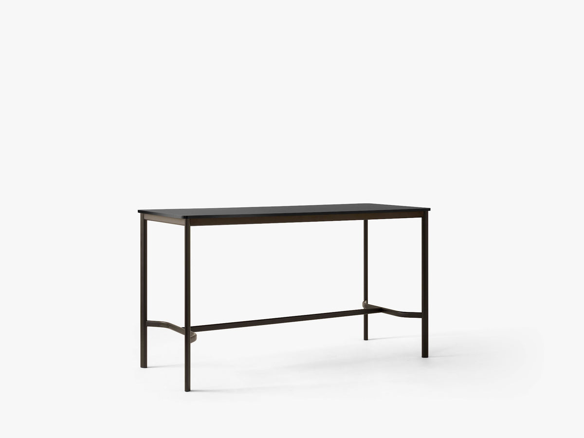 Table haute Drip HW64 de Hee Welling - &amp;Tradition-Bronze-Stratifié Fenix Nero Ingo 0720-The Woods Gallery
