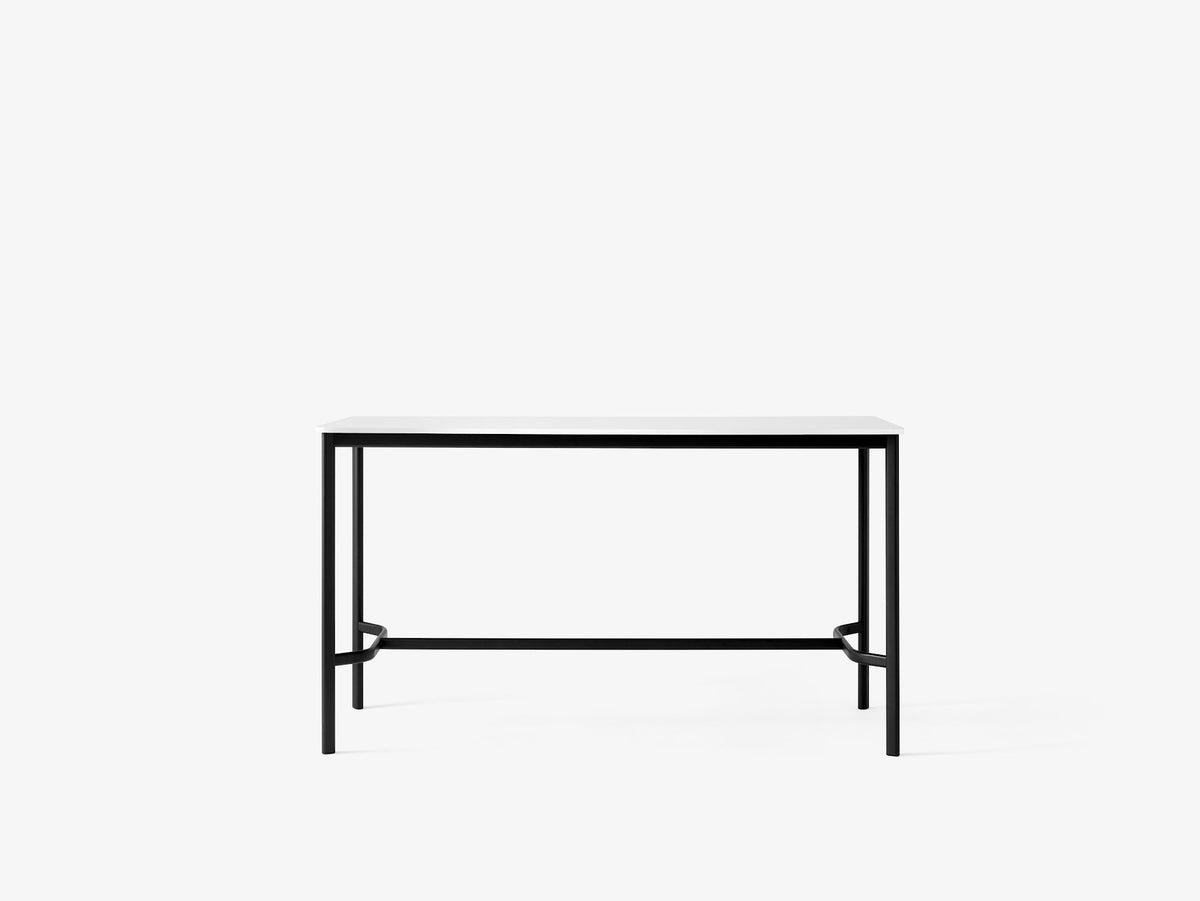 Table haute Drip HW64 de Hee Welling - &amp;Tradition-Noir-Linoléum Burgundy 4154-The Woods Gallery
