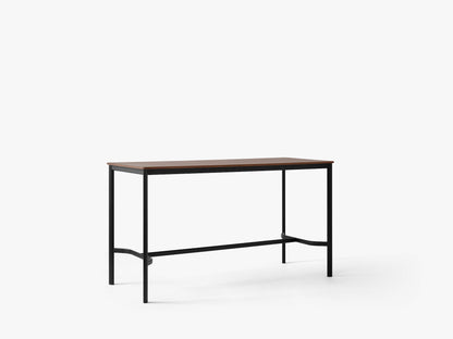 Table haute Drip HW64 de Hee Welling - &amp;Tradition-Noir-Placage de noyer laqué-The Woods Gallery