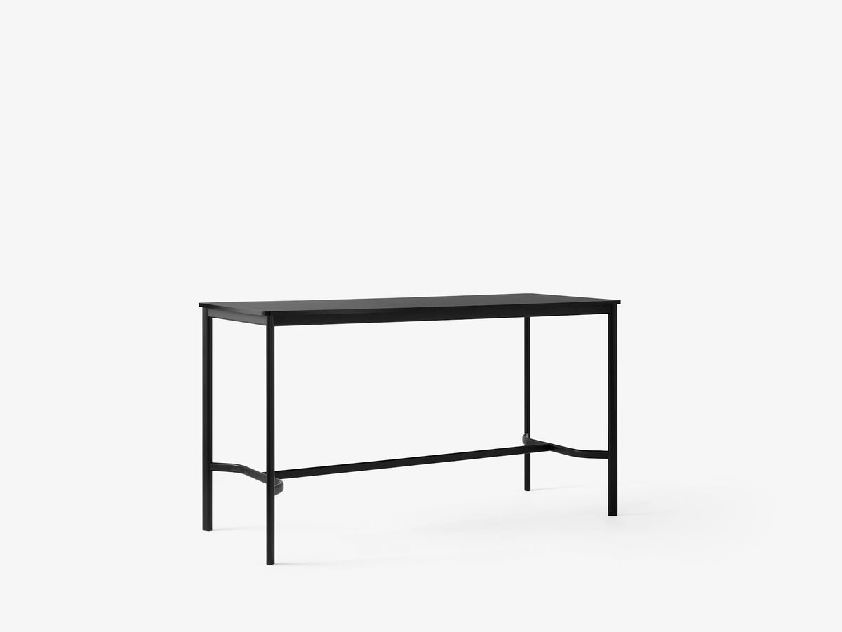 Table haute Drip HW64 de Hee Welling - &amp;Tradition-Noir-Stratifié Fenix Nero Ingo 0720-The Woods Gallery
