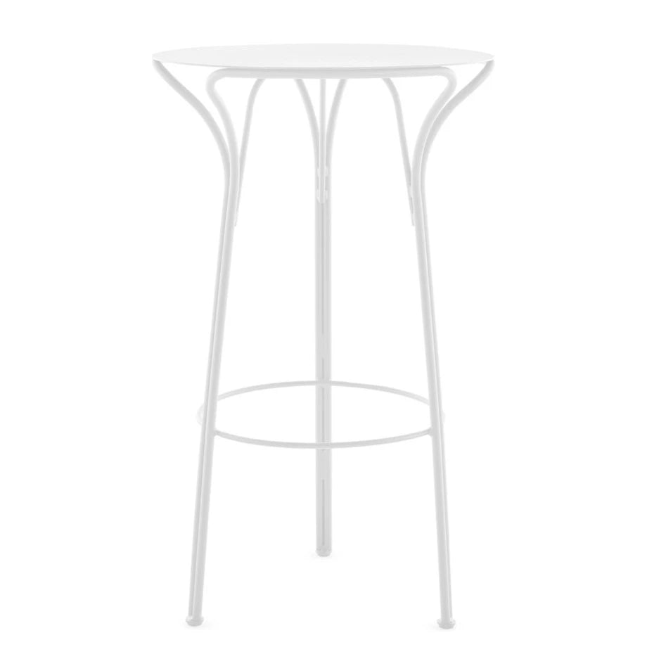 Table haute Hiray Ø 60 cm de Ludovica &amp; Roberto - Kartell-Blanc-The Woods Gallery
