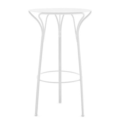 Table haute Hiray Ø 60 cm de Ludovica &amp; Roberto - Kartell-Blanc-The Woods Gallery