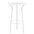 Table haute Hiray Ø 60 cm de Ludovica & Roberto - Kartell-Blanc-The Woods Gallery