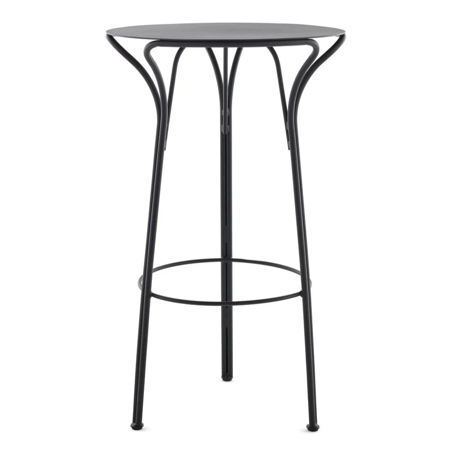 Table haute Hiray Ø 60 cm de Ludovica &amp; Roberto - Kartell-Noir-The Woods Gallery