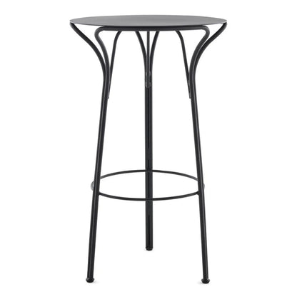 Table haute Hiray Ø 60 cm de Ludovica &amp; Roberto - Kartell-Noir-The Woods Gallery