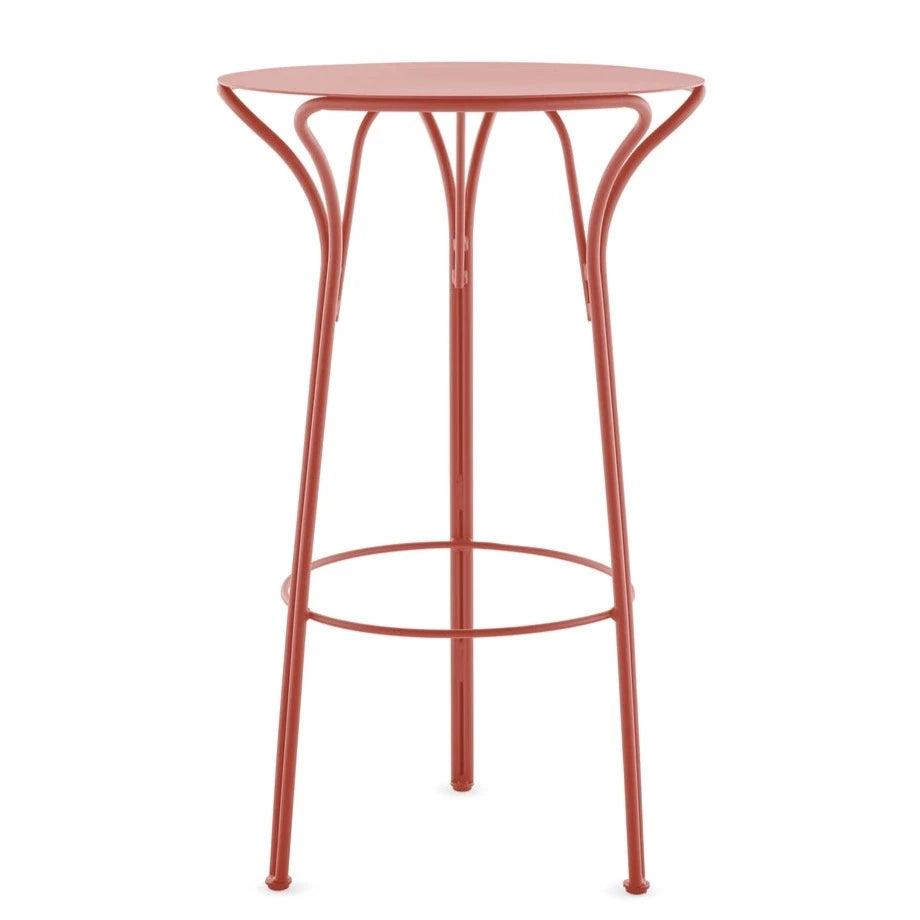 Table haute Hiray Ø 60 cm de Ludovica &amp; Roberto - Kartell-Rouge terre-The Woods Gallery