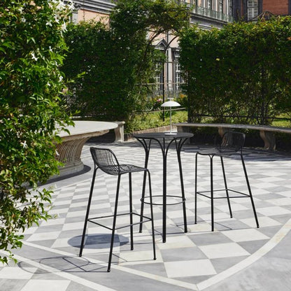 Table haute Hiray Ø 60 cm de Ludovica &amp; Roberto - Kartell-Vert-The Woods Gallery