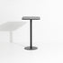 Table haute carrée Week-End 60 × 60 de Studio Brichet-Ziegler - Petite Friture-Noir-The Woods Gallery