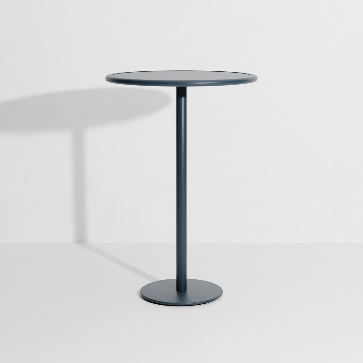 Table haute ronde Week-End de Studio Brichet-Ziegler - Petite Friture-Gris Bleu-The Woods Gallery