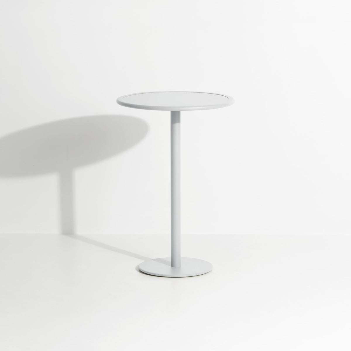 Table haute ronde Week-End de Studio Brichet-Ziegler - Petite Friture-Gris perle-The Woods Gallery