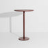 Table haute ronde Week-End de Studio Brichet-Ziegler - Petite Friture-Rouge-Brun-The Woods Gallery