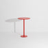 Table haute ronde Week-End de Studio Brichet-Ziegler - Petite Friture-Rouge-The Woods Gallery