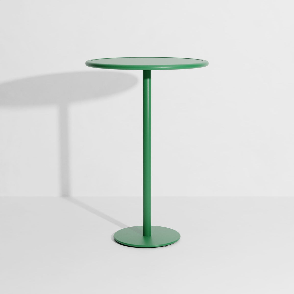 Table haute ronde Week-End de Studio Brichet-Ziegler - Petite Friture-Vert menthe-The Woods Gallery