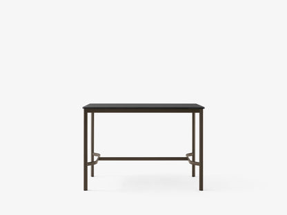 Table mange-debout Drip HW112 de Hee Welling - &amp;Tradition-Noir-Linoléum Burgundy 4154-The Woods Gallery