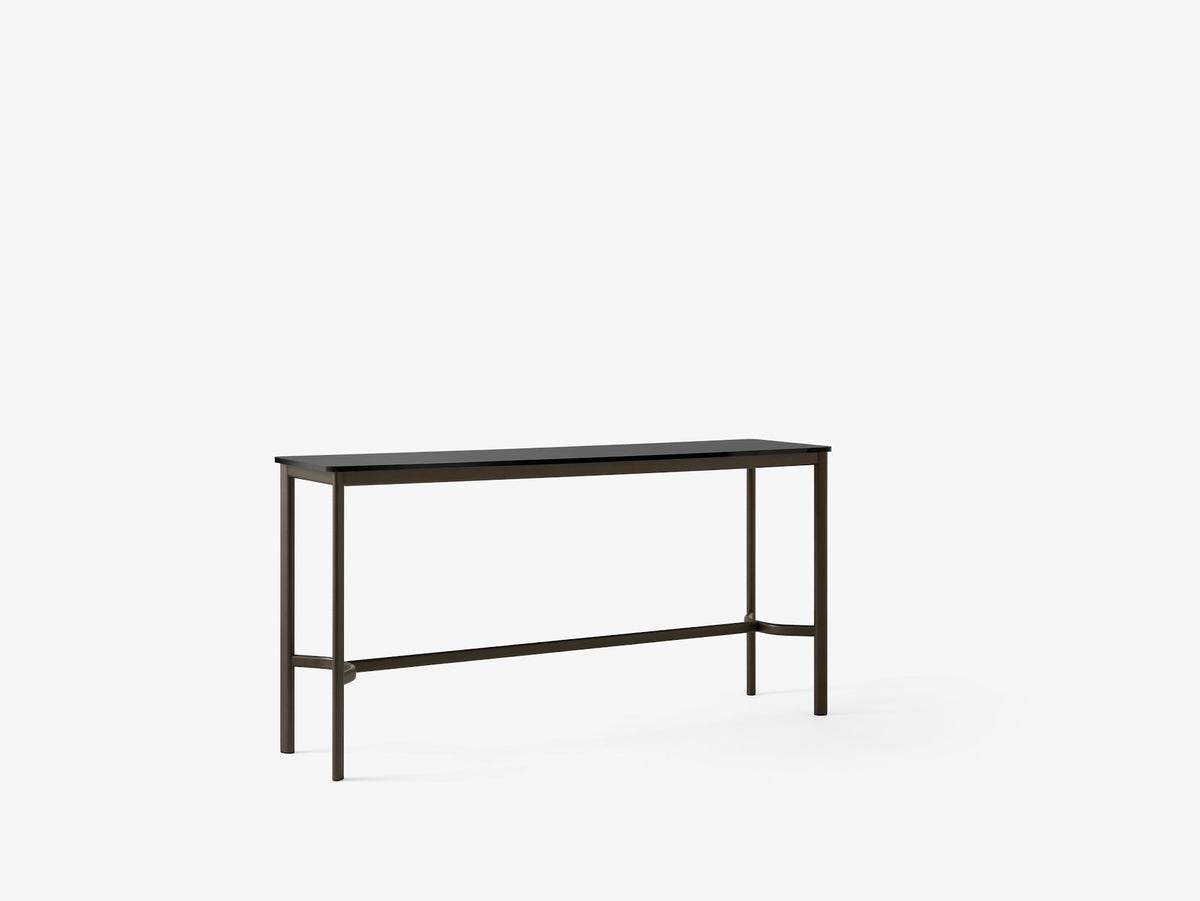 Table mange-debout Drip HW61 de Hee Welling - &amp;Tradition-Noir-Linoléum Burgundy 4154-The Woods Gallery