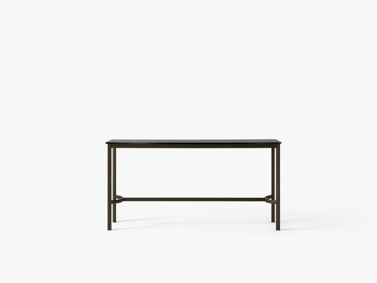 Table mange-debout Drip HW61 de Hee Welling - &amp;Tradition-Noir-Linoléum Burgundy 4154-The Woods Gallery