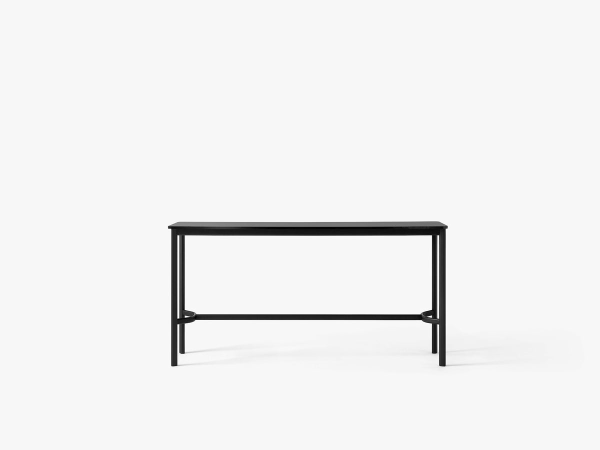 Table mange-debout Drip HW61 de Hee Welling - &amp;Tradition-Noir-Linoléum Burgundy 4154-The Woods Gallery