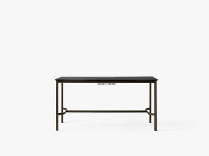 Table mange-debout Drip HW62 de Hee Welling - &amp;Tradition-Noir-Linoléum Burgundy 4154-The Woods Gallery