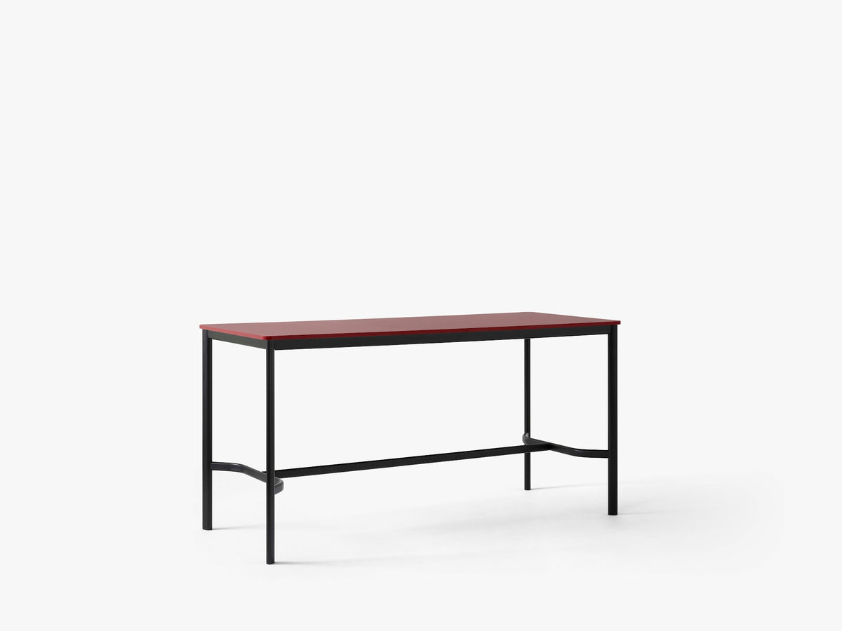 Table mange-debout Drip HW62 de Hee Welling - &amp;Tradition-Noir-Linoléum Burgundy 4154-The Woods Gallery
