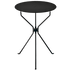 Table pliante Cumano Ø55 cm par Achille Castiglioni - Zanotta-Noir-The Woods Gallery