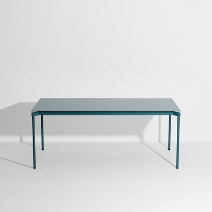 Table rectangulaire L 180 Fromme de Tom Chung - Petite Friture-Bleu Océan-The Woods Gallery