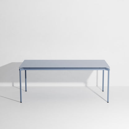 Table rectangulaire L 180 Fromme de Tom Chung - Petite Friture-Bleu Pigeon-The Woods Gallery