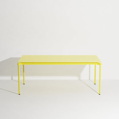 Table rectangulaire L 180 Fromme de Tom Chung - Petite Friture-Jaune-The Woods Gallery