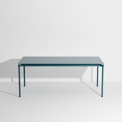 Table rectangulaire L 240 Fromme de Tom Chung - Petite Friture-Bleu Océan-The Woods Gallery
