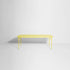 Table rectangulaire Large Week-End L 220 de Studio Brichet-Ziegler - Petite Friture-Jaune-À lattes-The Woods Gallery