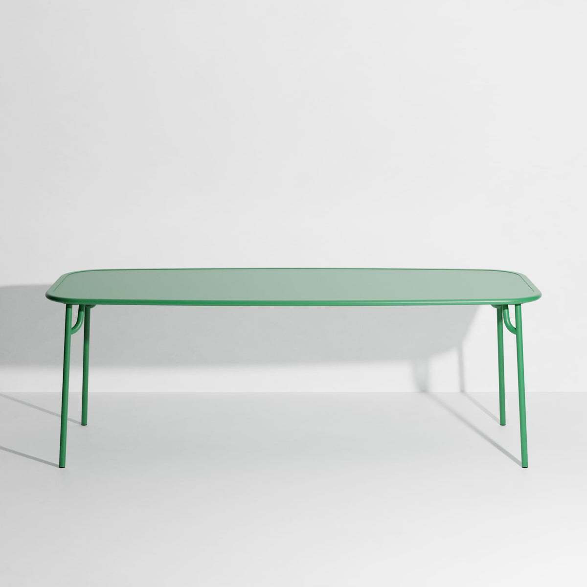 Table rectangulaire Large Week-End L 220 de Studio Brichet-Ziegler - Petite Friture-Vert menthe-Plein-The Woods Gallery