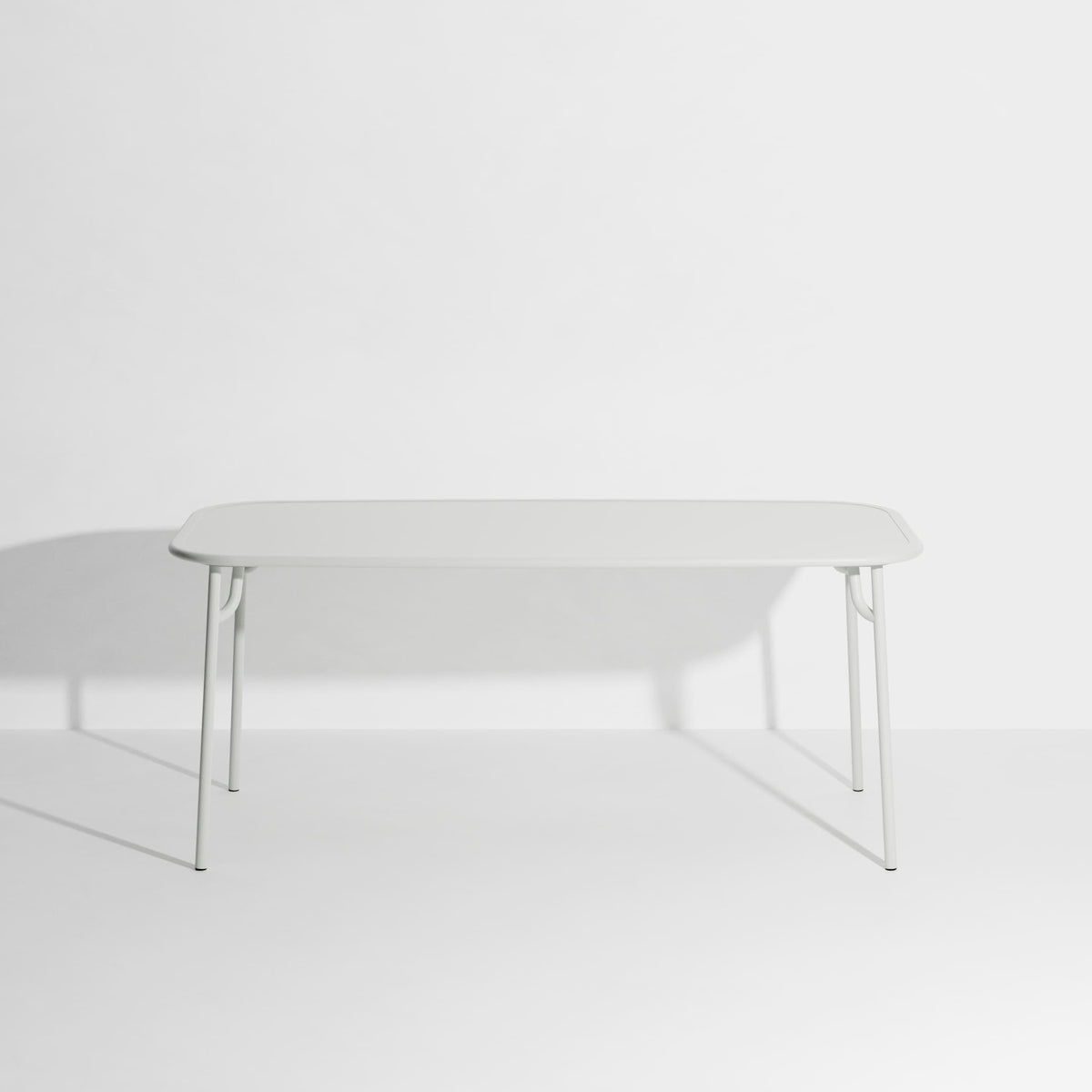 Table rectangulaire Médium Week-End L 180 de Studio Brichet-Ziegler - Petite Friture-Gris perle-Plein-The Woods Gallery