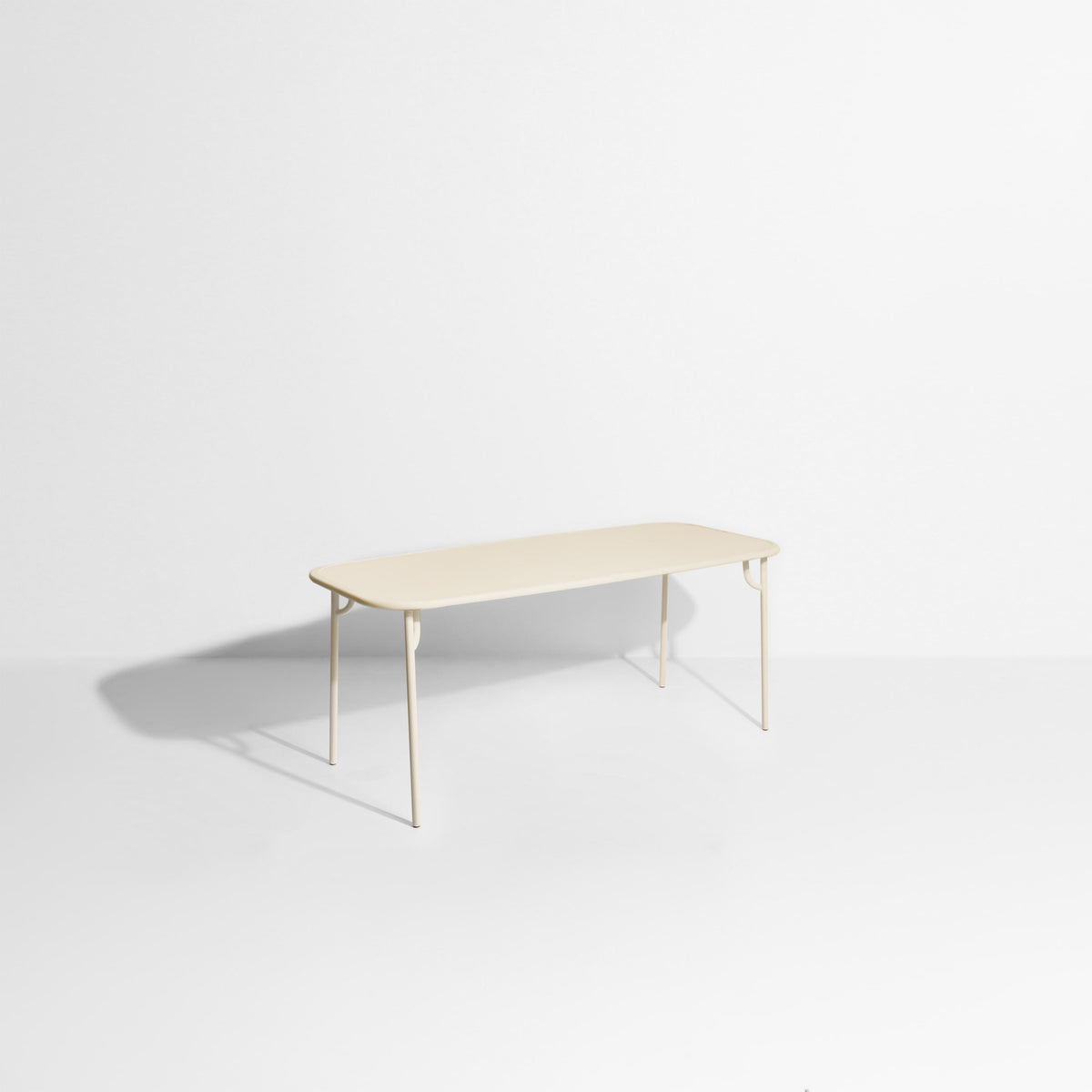 Table rectangulaire Médium Week-End L 180 de Studio Brichet-Ziegler - Petite Friture-Ivoire-Plein-The Woods Gallery