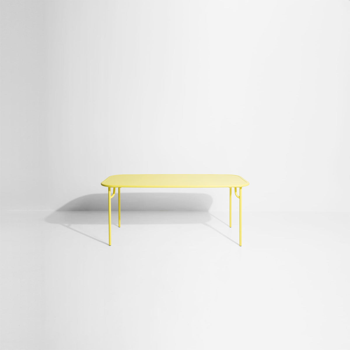Table rectangulaire Médium Week-End L 180 de Studio Brichet-Ziegler - Petite Friture-Jaune-Plein-The Woods Gallery