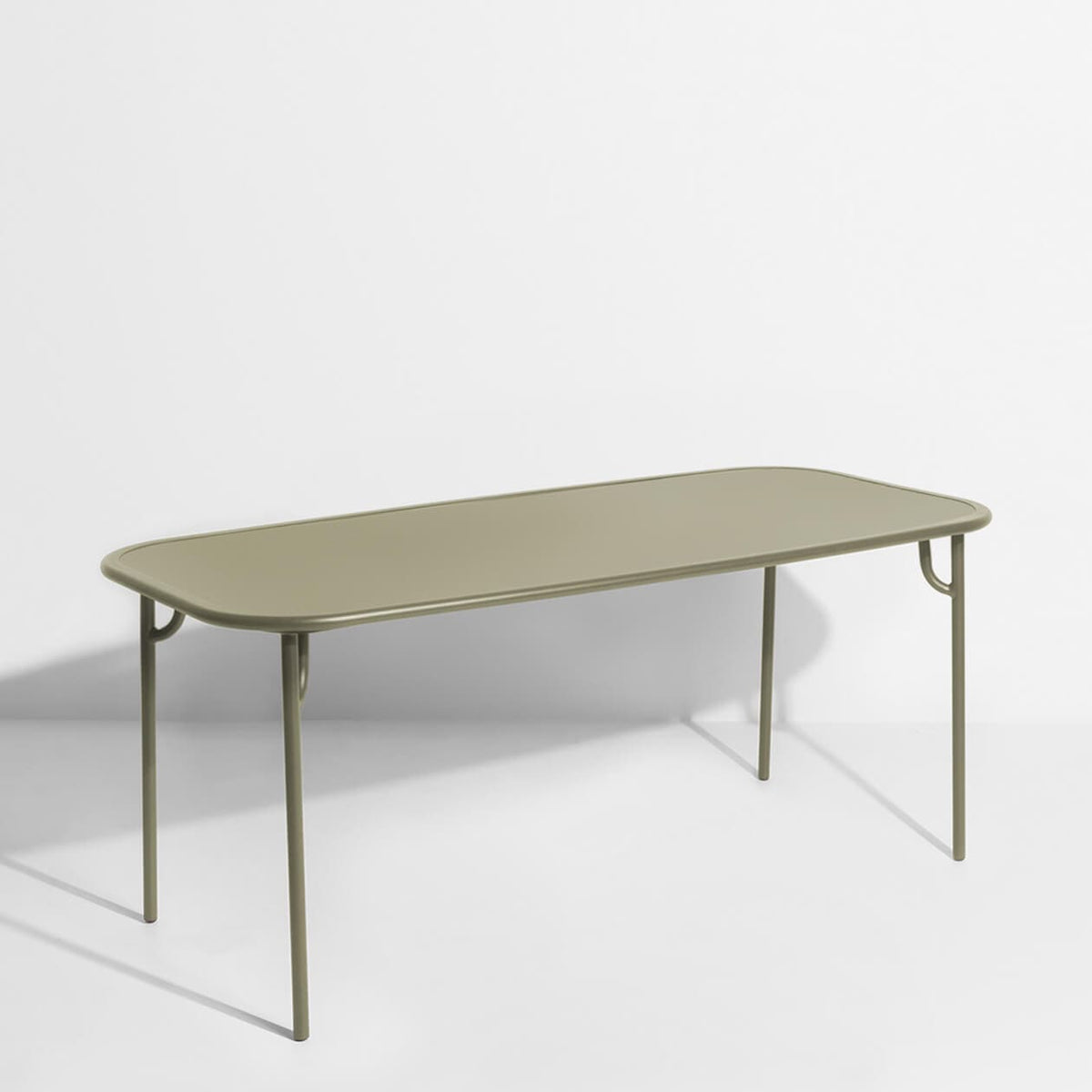 Table rectangulaire Médium Week-End L 180 de Studio Brichet-Ziegler - Petite Friture-Vert jade-Plein-The Woods Gallery