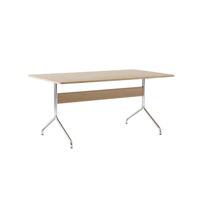 Table rectangulaire Pavilion AV18 L 160 cm de Anderssen &amp; Voll - &amp;Tradition-Chêne / Chromé-The Woods Gallery