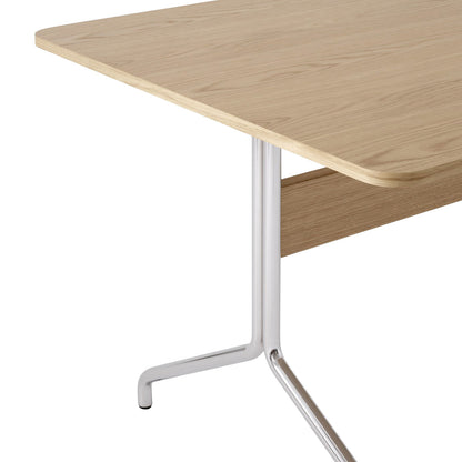 Table rectangulaire Pavilion AV18 L 160 cm de Anderssen &amp; Voll - &amp;Tradition-Noyer / Chromé-The Woods Gallery
