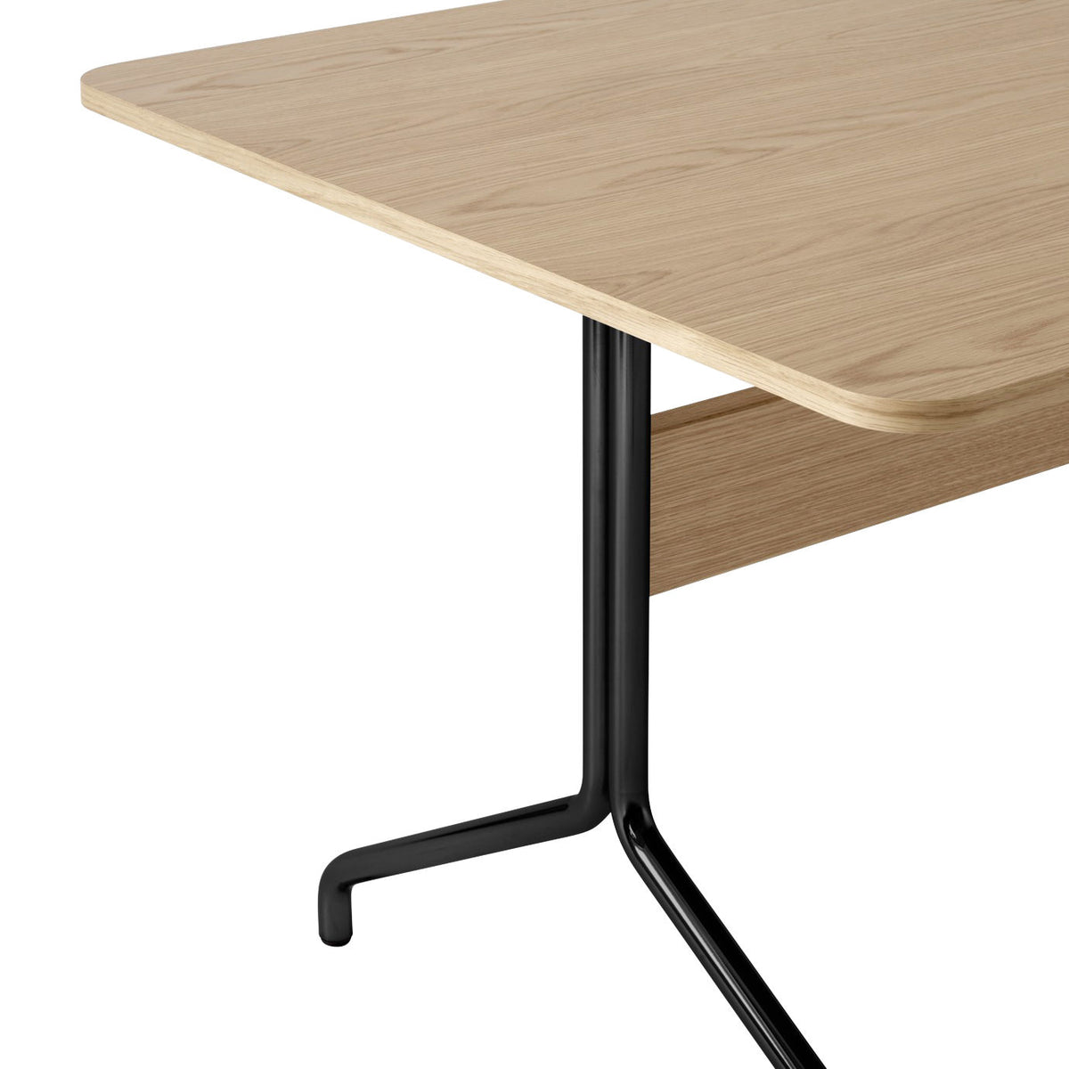 Table rectangulaire Pavilion AV18 L 160 cm de Anderssen &amp; Voll - &amp;Tradition-Noyer / Chromé-The Woods Gallery