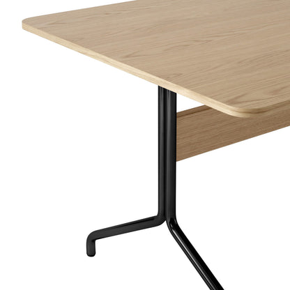 Table rectangulaire Pavilion AV18 L 160 cm de Anderssen &amp; Voll - &amp;Tradition-Noyer / Chromé-The Woods Gallery