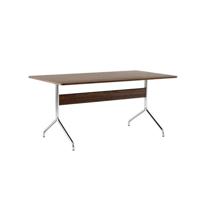 Table rectangulaire Pavilion AV18 L 160 cm de Anderssen &amp; Voll - &amp;Tradition-Noyer / Chromé-The Woods Gallery