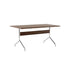 Table rectangulaire Pavilion AV18 L 160 cm de Anderssen & Voll - &Tradition-Noyer / Chromé-The Woods Gallery