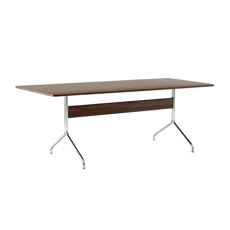 Table rectangulaire Pavilion AV19 L 200 cm de Anderssen & Voll - &Tradition-Chêne / Noir-The Woods Gallery