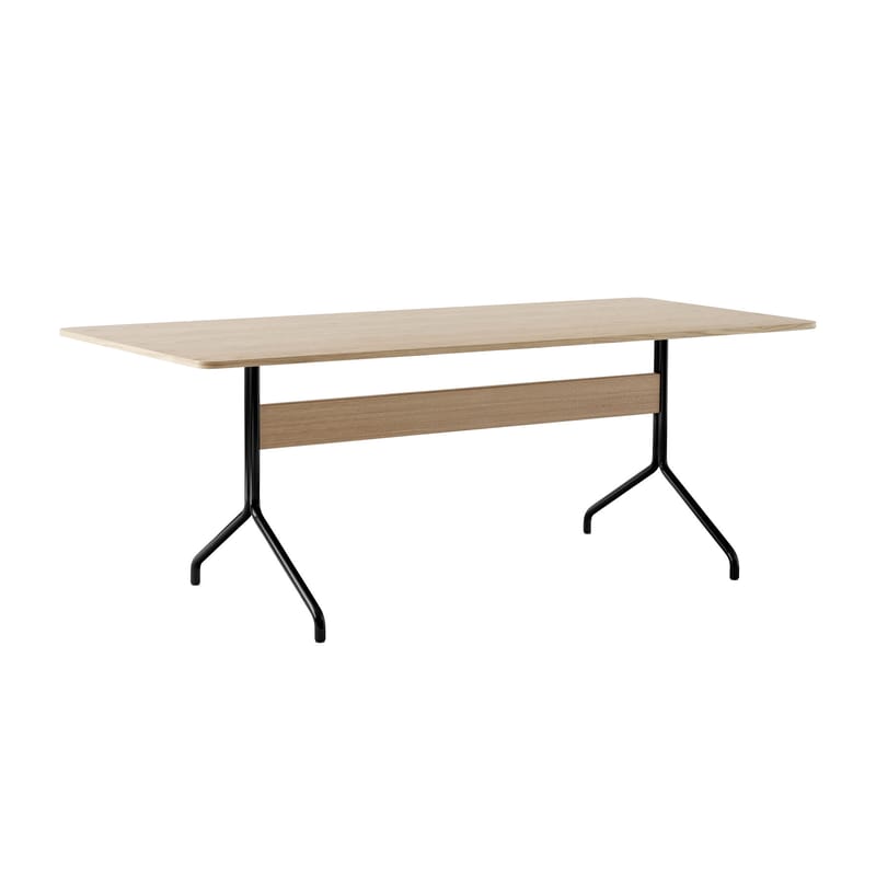 Table rectangulaire Pavilion AV19 L 200 cm de Anderssen & Voll - &Tradition-Chêne / Noir-The Woods Gallery