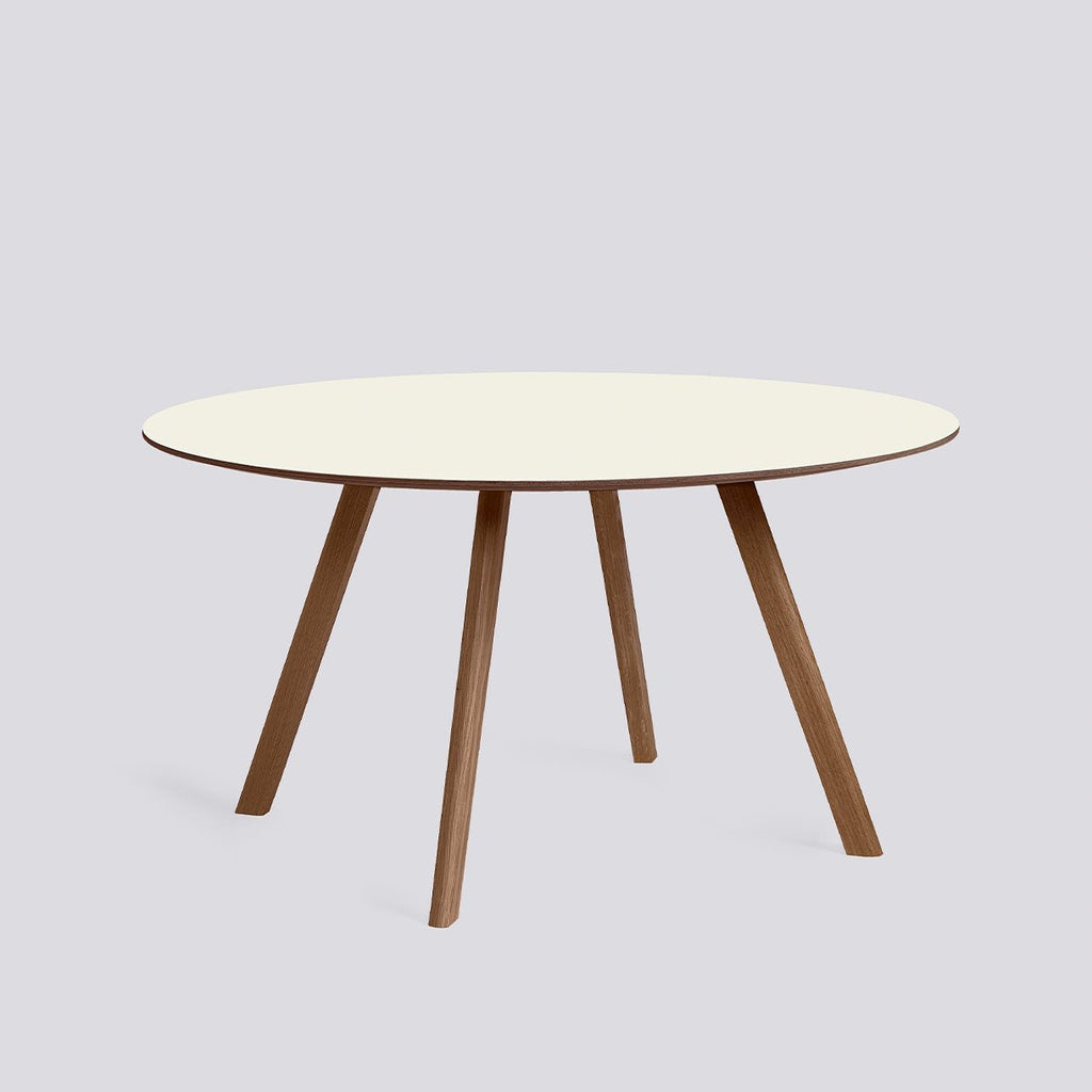 Table ronde CPH 25 - Hay-Blanc Cassé - Noyer-The Woods Gallery