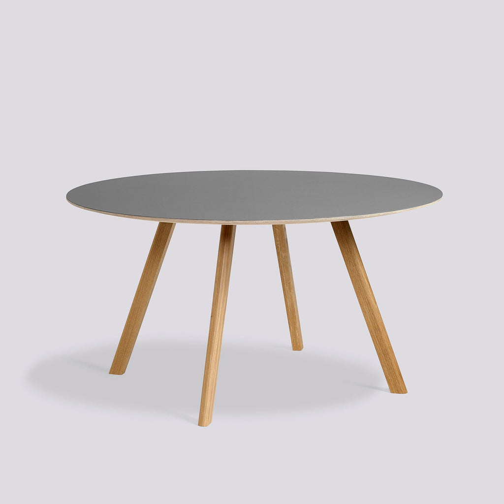 Table ronde CPH 25 - Hay-Gris - Chêne-The Woods Gallery
