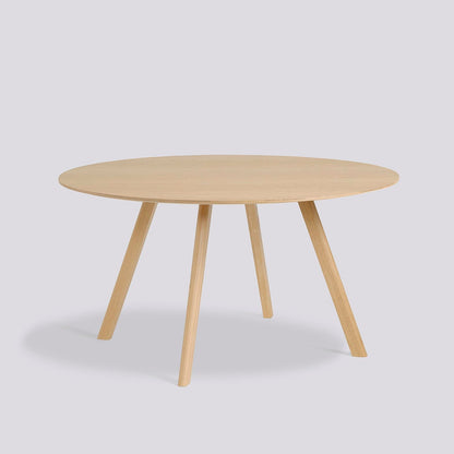 Table ronde CPH 25 de Ronan et Erwan Bouroullec - Hay-Ø 140 cm, Chêne massif laqué, plateau placage de chêne laqué-The Woods Gallery